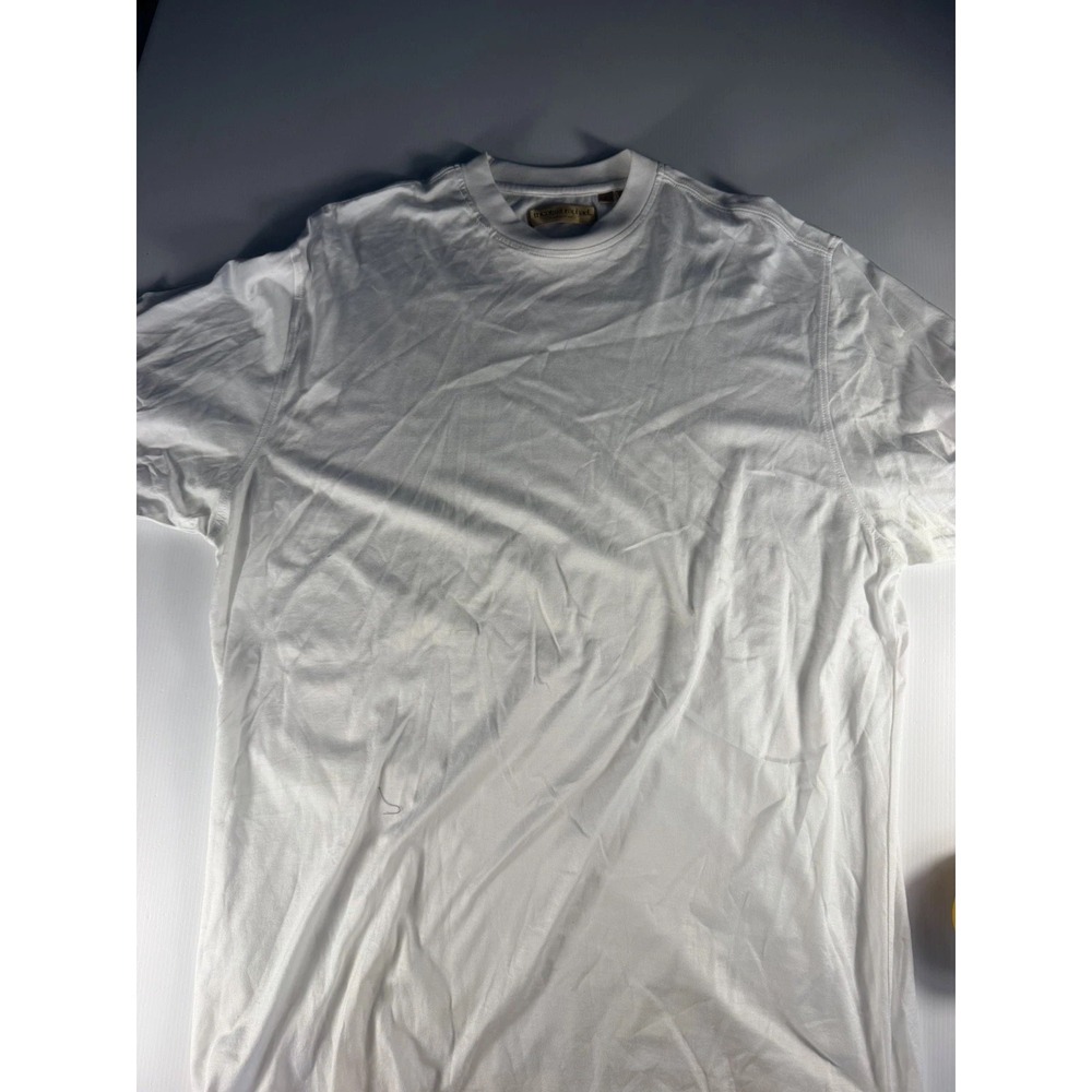 Tricots St Raphael Mens White Crew Short Sleeve T Shirt Size. Large